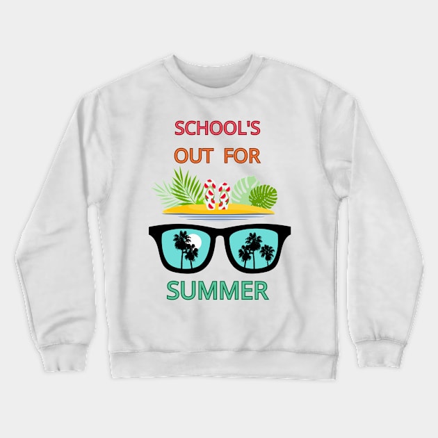 School's out for summer Crewneck Sweatshirt by logo desang